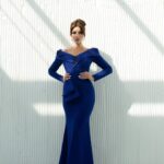 Zayna Dress: Persian Blue Mermaid Evening Gown for Timeless Elegance