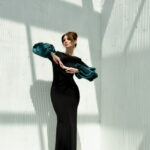 Nova Black Mermaid Evening Dress